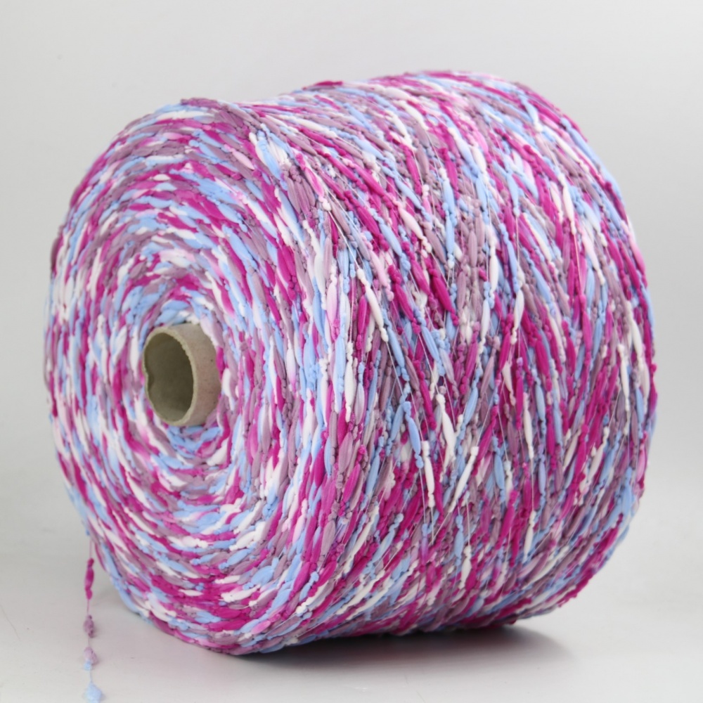 CARAMELLA STAMPATA 4002 FUCSIA/CELESTE/BIANCO