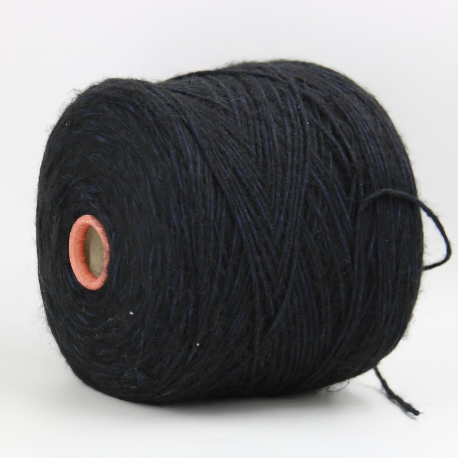 RECY-WOOL 4496 черно синий  690 грамм